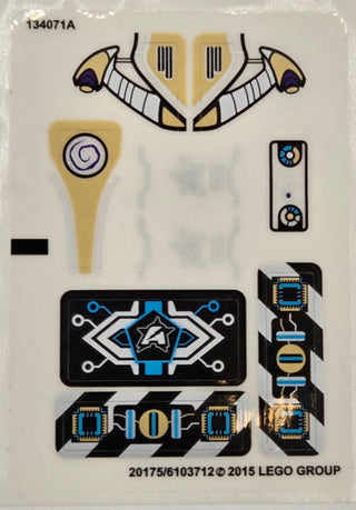 Sticker Sheet for Set Invizable Gold Getaway, 70167 - (20175/6103712), Part# 70167stk01b