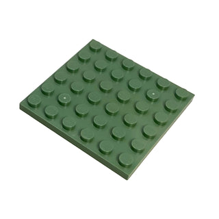 Plate 6x6, Part# 3958 Part LEGO® Sand Green 1 Part