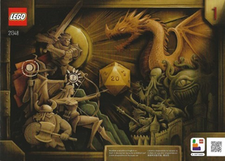 21348-Dungeons & Dragons: Red Dragon's Tale - INSTRUCTIONS ONLY Instructions LEGO® Slightly Used Book 1