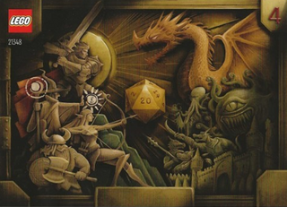 21348-Dungeons & Dragons: Red Dragon's Tale - INSTRUCTIONS ONLY Instructions LEGO® Slightly Used Book 4