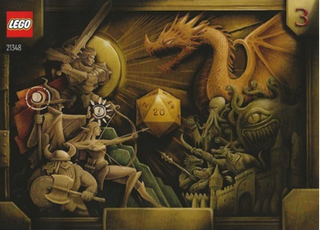 21348-Dungeons & Dragons: Red Dragon's Tale - INSTRUCTIONS ONLY Instructions LEGO® Slightly Used Book 3