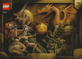 21348-Dungeons & Dragons: Red Dragon's Tale - INSTRUCTIONS ONLY Instructions LEGO® Slightly Used Book 2