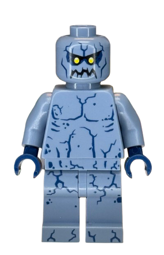 Stone Stomper - Small Dark Blue Cracks on Chest and Legs, Closed Mouth, nex096 Minifigure LEGO®