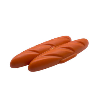 Duplo French Bread Loaves with Short Side Extensions, Part# 13247 Part LEGO® Dark Orange