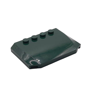 Wedge 4 x 6 x 2/3 Triple Curved, Part# 52031 Part LEGO® Dark Green