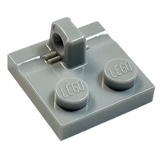 Hinge Plate 2 x 2 Locking with 1 Finger on Top, Part# 92582 Part LEGO® Light Bluish Gray