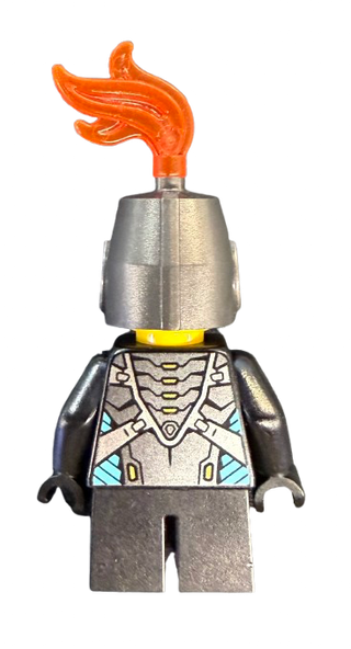 Robin Underwood - Pearl Dark Gray Helmet, Black Short Legs, nex151 - LEGO® NEXO KNIGHTS Minifigure