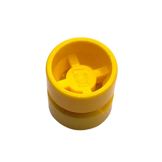 Wheel 11mm D. x 12mm, Hole Notched for Wheels Holder Pin, Part# 6014b Part LEGO® Yellow