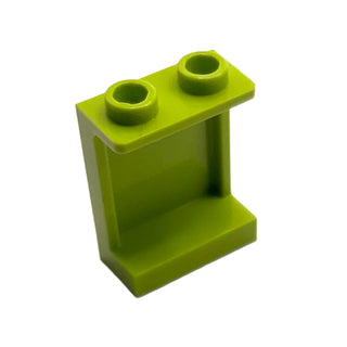 Panel 1 x 2 x 2 with Side Supports - Hollow Studs, Part# 87552 Part LEGO® Lime
