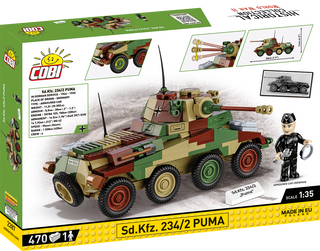 COBI Sd.Kfz. 234/2 PUMA Armored Vehicle : Set #2287 Cobi Kit Cobi Toys