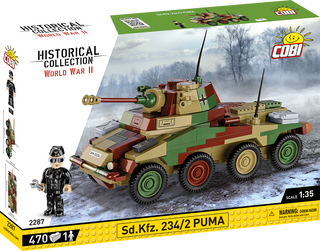 COBI Sd.Kfz. 234/2 PUMA Armored Vehicle : Set #2287 Cobi Kit Cobi Toys