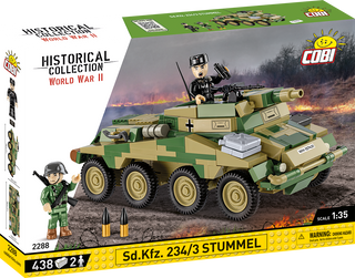 COBI Sd.Kfz. 234/3 Stummel Armored Vehicle : Set #2288 Cobi Kit Cobi Toys