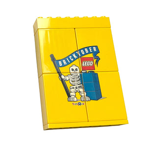 Bricktober Promotional Brick Set (2009 Toys "R" Us Exclusive), Part# BRICKTOBER-1 Part LEGO® Yellow Very Good