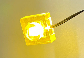 1x1 LED Light-up Plate, USB Powered, LS1x1 Custom Parts United Brick Co® Yellow