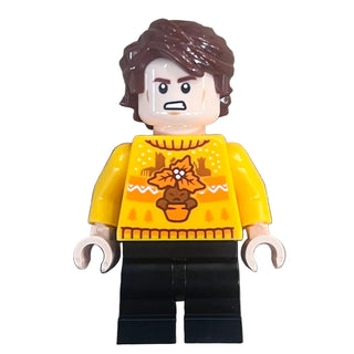 Cedric Diggory - Bright Light Orange Holiday Sweater, hp596 - LEGO® Harry Potter Minifigure