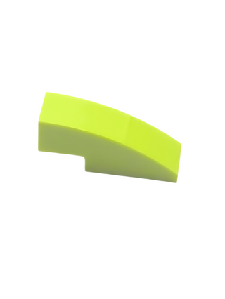 Slope, Curved 3x1, Part# 50950 Part LEGO® Lime 1 Part