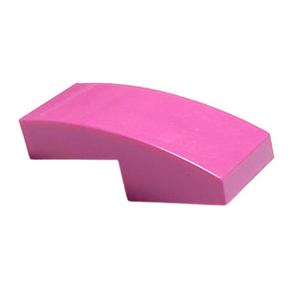 Slope, Curved 2 x 1 x 2/3, Part# 11477 Part LEGO® Dark Pink 1 Part