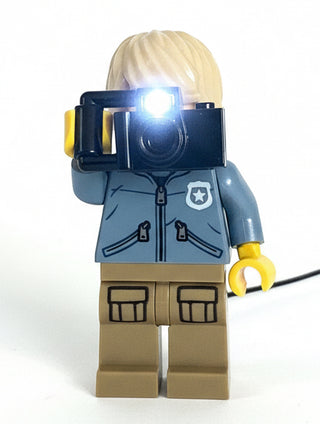 Camera w/ Flashing LED Light, USB & DIY System, LW-30089 Custom Parts United Brick Co®