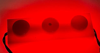 1x3 LED Light Up Plate, DIY System, Reconnectable, LB1x3-LA Custom Parts United Brick Co® Red/Red