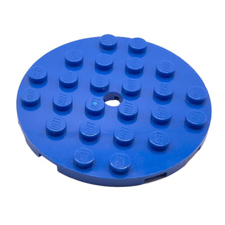 Plate Round 6x6 with Hole, Part# 11213 Part LEGO® Blue