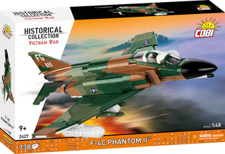 F-4C Phantom II Jet Fighter, Vietnam War: COBI Set #2427 Building Kit Cobi Toys