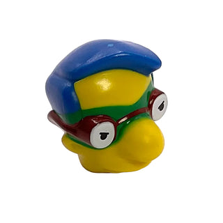 Minifigure, Head, Modified Simpsons Milhouse Van Houten with Green Mask Pattern, Part# 16735c01pb02 Part LEGO® Yellow