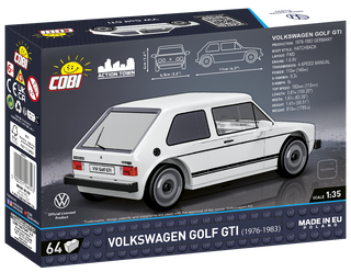 COBI Volkswagen Golf GTI (1974-1983) White Car: Set #24614 Cobi Kit Cobi Toys