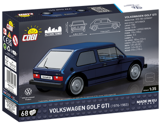 COBI Volkswagen Golf GTI (1974-1983) Blue Car: Set #24615 Cobi Kit Cobi Toys