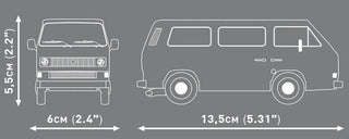 Volkswagen T3 Passenger Van: COBI Set #24634 Building Kit Cobi Toys