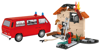 Volkswagen T3 Feuerwehr (Fire Engine) Van: COBI Set #24635 Building Kit Cobi Toys