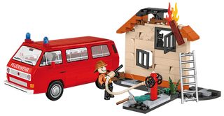 Volkswagen T3 Feuerwehr (Fire Engine) Van: COBI Set #24635 Building Kit Cobi Toys