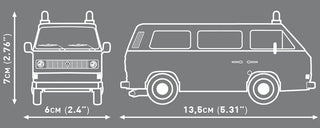 Volkswagen T3 Feuerwehr (Fire Engine) Van: COBI Set #24635 Building Kit Cobi Toys