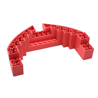 Boat, Hull Brick 16x10x3, Part# 64645 Part LEGO® Coral Very Good