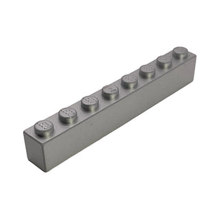 Brick 1x8, Part# 3008 Part LEGO® Metallic Silver 1 Part