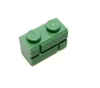 Brick, Modified 1x2 with Masonry Profile, Part# 98283 Part LEGO® Sand Green  