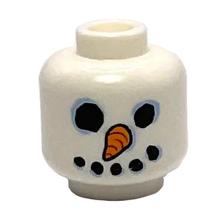 Snowman Face, LEGO® Minifigure Head, Part# 3626pb2229
