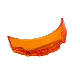 Windscreen 3x6x1 Curved, Part# 62360 Part LEGO® Trans-Orange