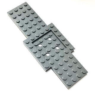 Vehicle, Base 6 x 16 x 2/3 with 4 x 4 Recessed Center and 4 Holes, Part# 52037 Part LEGO®