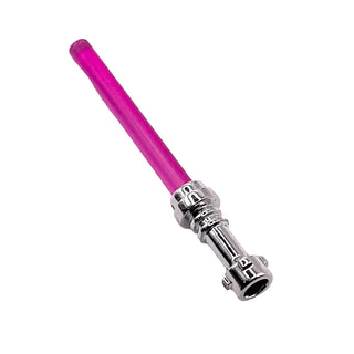 Star Wars Lightsaber, Chrome Hilt and Blade (Multiple Colors), Part# 64567 (Chrome) + 30374 Part LEGO® Trans-Dark Pink Very Good
