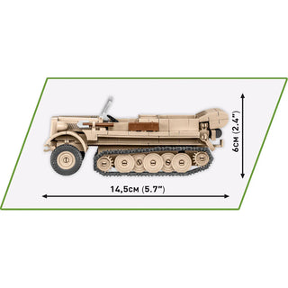 Sd.Kfz. 10 Demag D7 Half-Track, WWII: COBI Set #2273 Building Kit Cobi Toys