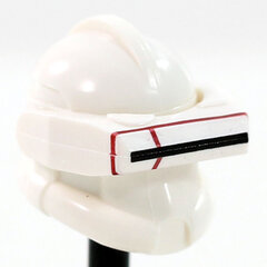 Detail White Macrobinoculars- CAC Custom Headgear Accessory Clone Army Customs Dark Red  