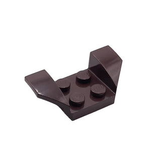 Vehicle, Mudguard 2 x 4 with Flared Wings, Part# 41854 Part LEGO® Dark Brown