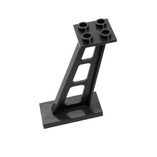 Support 2x4x5 Stanchion Inclined (5mm Wide Posts), Part# 4476b Part LEGO® Pearl Dark Gray