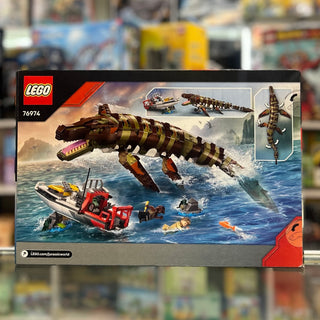 Brick-Built Mosasaurus Boat Mission - 76974 Building Kit LEGO®