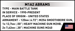 M1A2 Abrams Tank: COBI Set #2632 Building Kit Cobi Toys