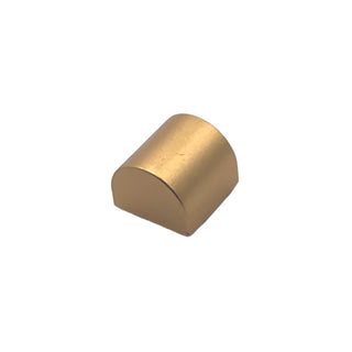 Slope, Curved 1 x 1 x 2/3 Double, Part# 49307 Part LEGO® Metallic Gold