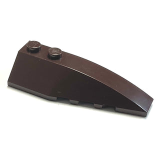 Wedge 6 x 2 Right, Part# 41747 Part LEGO® Dark Brown