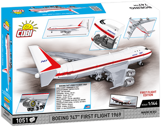 COBI FIRST FLIGHT EDITION Boeing 747 Passenger Jet 1969: Set #26609 Cobi Kit Cobi Toys