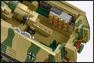 Panzerhaubitze "Hummel" Sd.Kfz.165 Self-Propelled Gun Tank, WWII: COBI Set #2663 Building Kit Cobi Toys