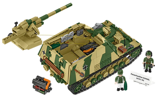 Panzerhaubitze "Hummel" Sd.Kfz.165 Self-Propelled Gun Tank, WWII: COBI Set #2663 Building Kit Cobi Toys